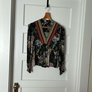 Anthropologie Floral Top